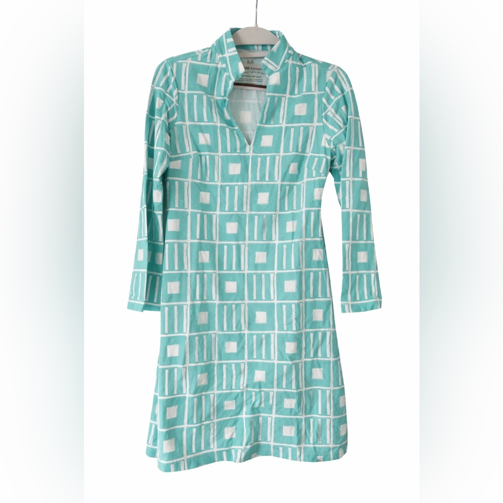 Mahi Gold Printed Shift Dress – XS